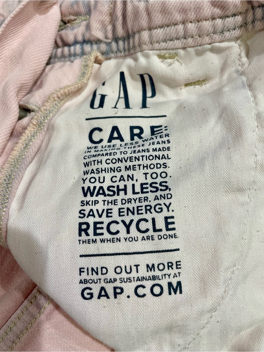GAP Women’s Wide Leg Pink Denim Overalls - Picture 6 of 6